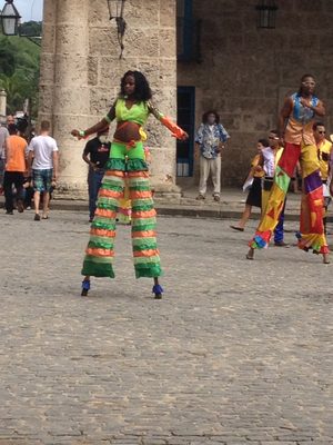 They were extraordinarily nimble on those stilts.